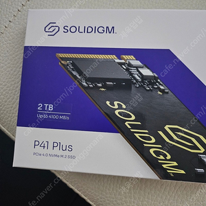 nvme ssd 솔리다임 p41 2tb 국내 정발 신품급