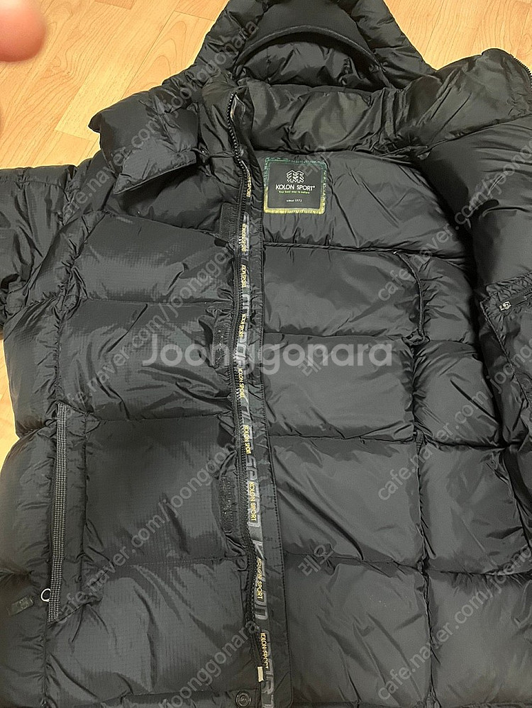 코오롱 헤스티아 구스패딩-사이즈 100 (블랙색상)--------10만--5