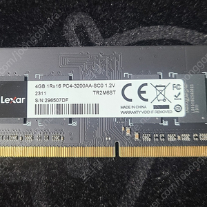 노트북 메모리 DDR4 PC4-3200AA 4GB 팝니다.