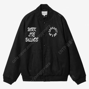 칼하트 WIP 자켓(L) WORK VARSITY BOMBER BLACK