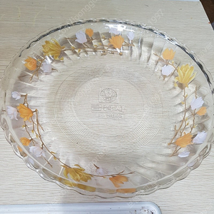 빈티지 레트로 소장용 수집용 옛날 오래된 접시 그릇 금성사 기념 유리 접시 3.0 배송비별도