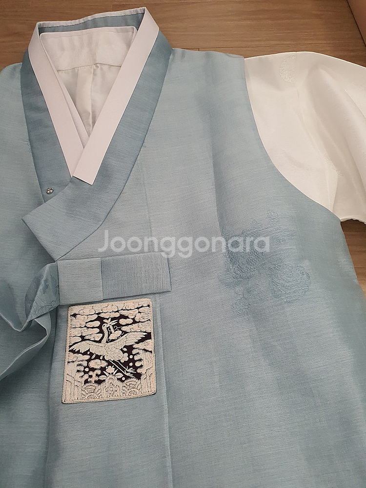 신랑 신부 명주 한복 풀세트 판매합니다.--4