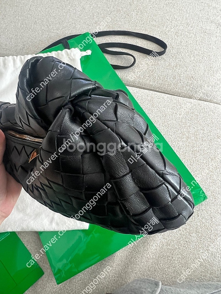 보테가베네타 조디 미니 블랙 (풀구성)--3
