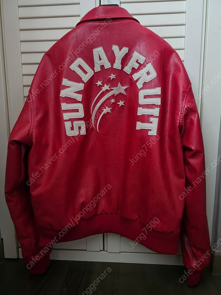 L) 선데이후르츠마켓 페이크 레더 자켓--1