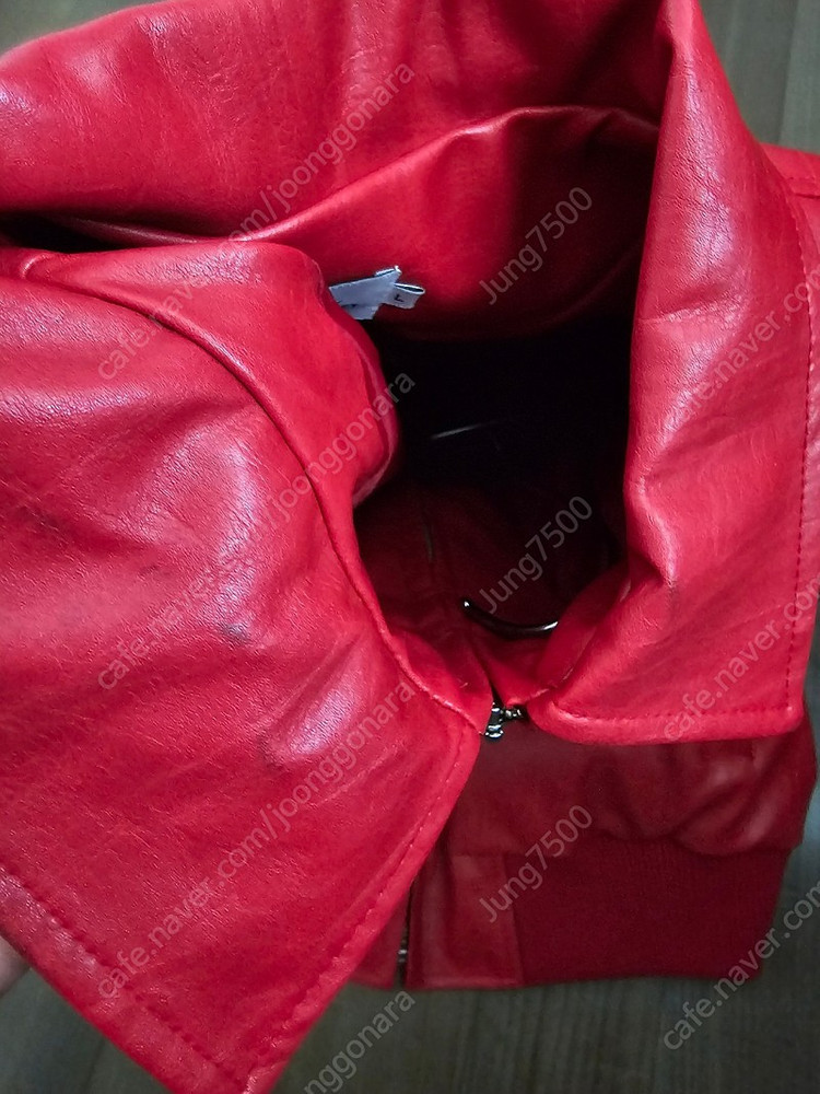 L) 선데이후르츠마켓 페이크 레더 자켓--6