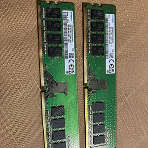 데스크탑용 삼성 램 8g ddr4 3200 2개 일괄 팝니다