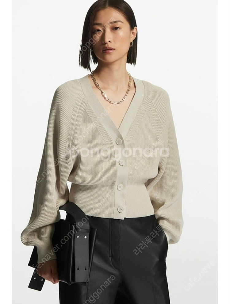 코스 릴랙스드핏 가디건--0