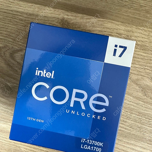 I7 13700k 국내정품 미개봉 판매합니다