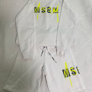 msgm 키즈 맨투맨 상하.