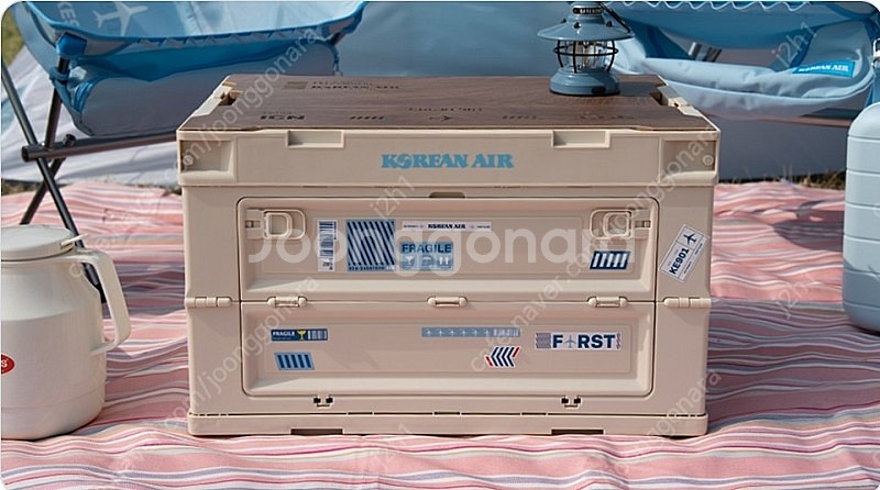 새상품) 대한항공 캠핑폴딩박스 판매해요--3