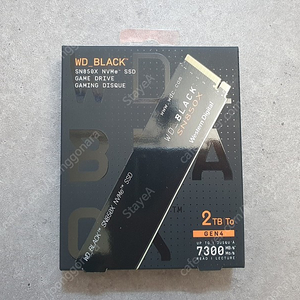 WD BLACK SN850X 2TB 새제품 14만