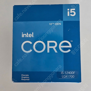 인텔(intel) i5-12400f 풀박스 판매합니다.