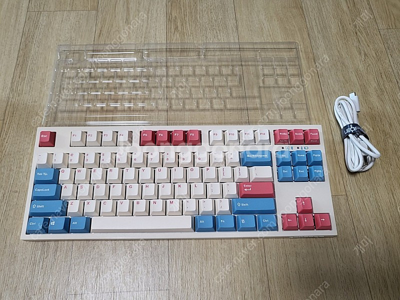 레오폴드 FC750RBT PD 코랄블루 영문 적축 키보...--0