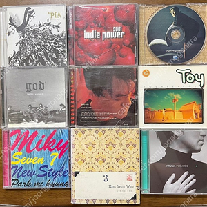 가요 CD 시디 피아 4집, Indie Power 2001, 김건모 6집, 지오디 6집, 박진영 4집, 토이 2집, 박미경 7집, 김연우 3집, 이루마 4집