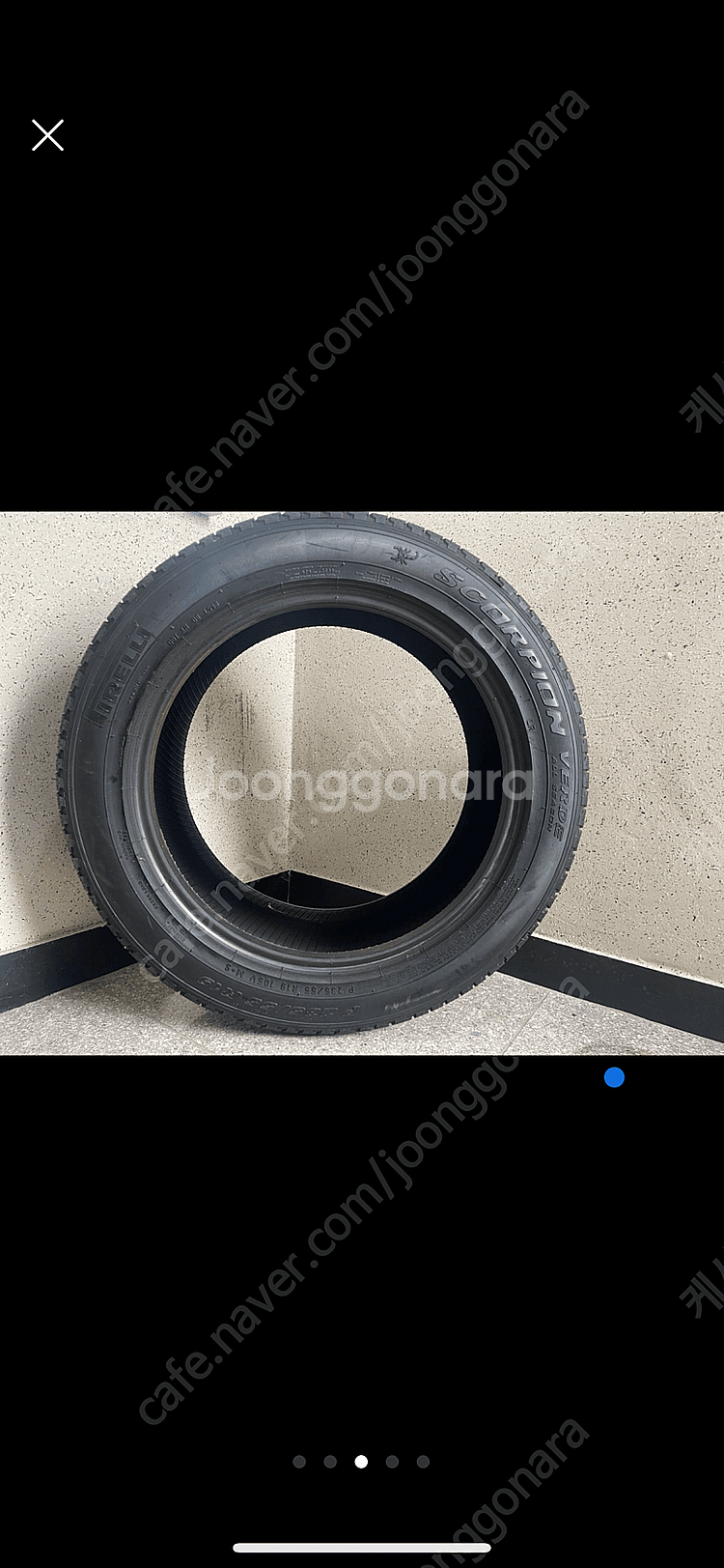 피렐리타이어 p235/55 r19 한짝입니다--1