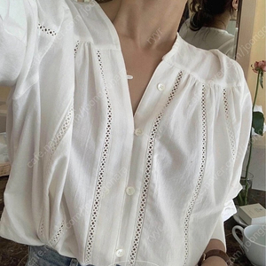 위드아웃썸머 aube blouse 블라우스 택달린 새상품