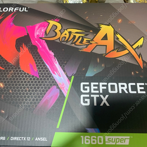 Colorful Geforce GTX 1660super 토마호크 DUO D6 6GB 새제품 판매합니다.