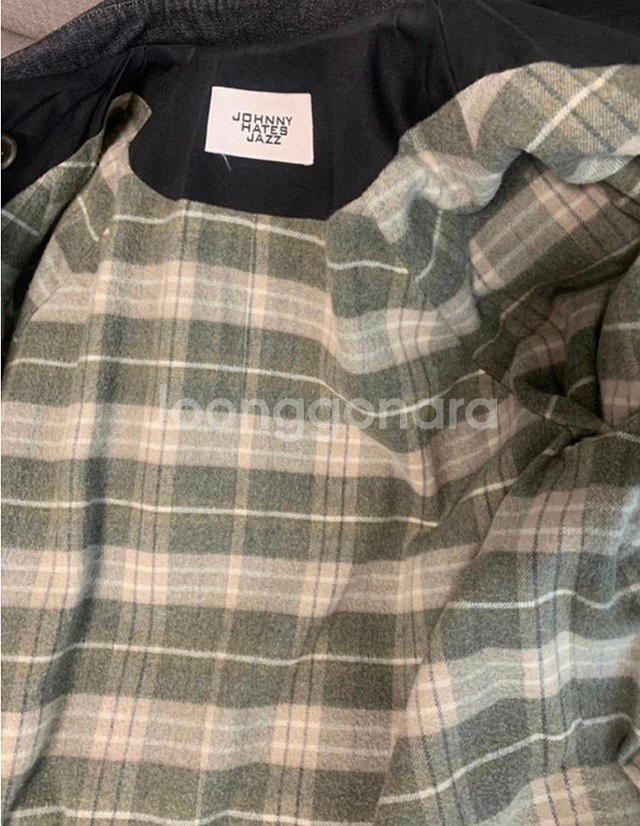 쟈니헤잇재즈 블랙x데님 트렌치 코트--2