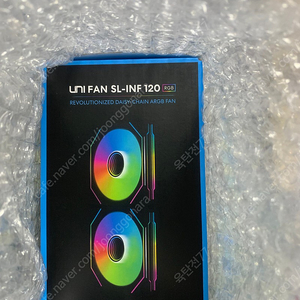 리안리 유니팬 UNI FAN SL-INF 120 3팩 블랙 판매합니다.