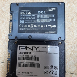 일괄)SSD 삼성 840evo 250gb, PNY 250gb 팝니다