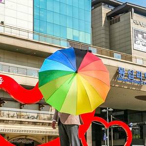 무지개 우산 대량판매 개당 3000원