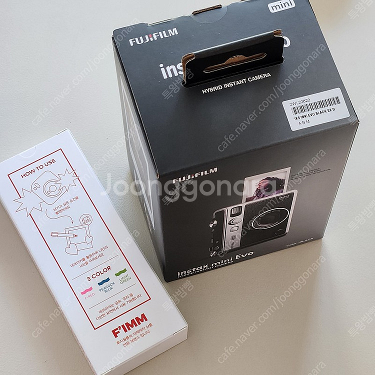 (미개봉 새상품) 인스탁스 미니 에보 Evo 폴라로이드 블랙 [데코팬 서비스] 택포 25만--0
