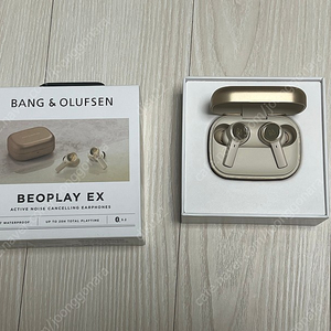 뱅앤올룹슨 베오플레이 beoplay ex 골드 풀박스 블루투스이어폰 A급