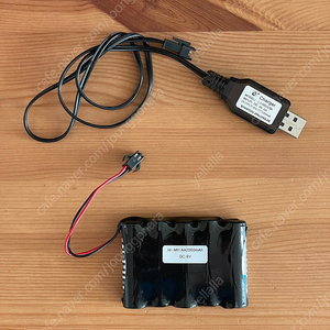 완구용 RC카 배터리 - 도시바 DC 6V 2000mAh Ni-MH