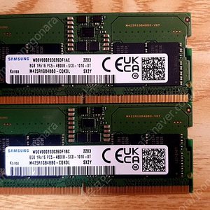 노트북용 삼성램 DDR5 4800 8G x2 일괄 택포