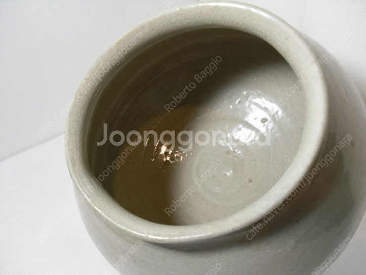 조선초기 제작된 빙열이 일품인 백자 단지 판매 합니다--4