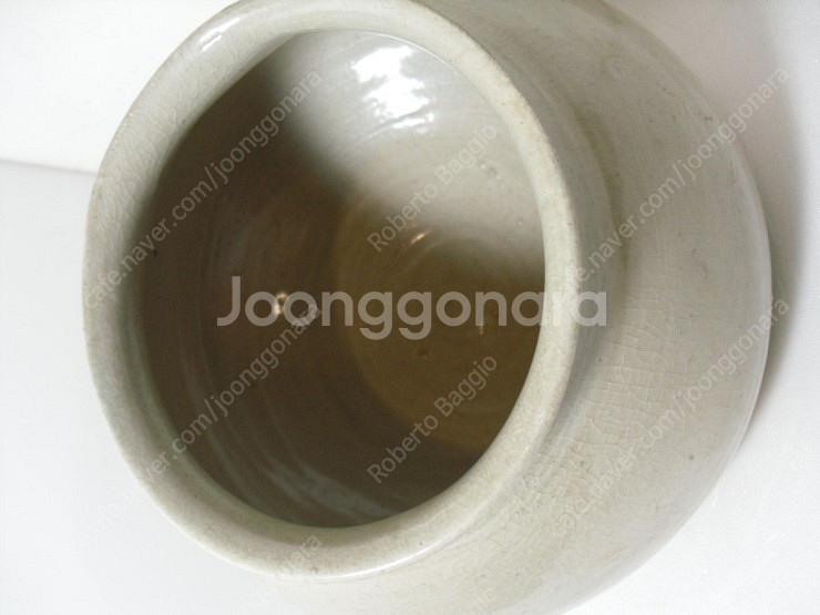 조선초기 제작된 빙열이 일품인 백자 단지 판매 합니다--5