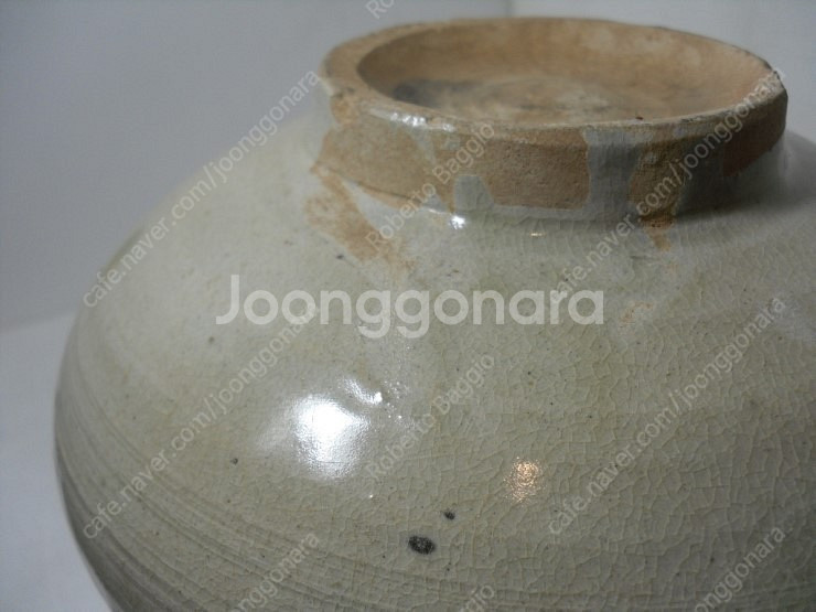 조선초기 제작된 빙열이 일품인 백자 단지 판매 합니다--8