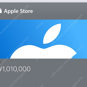 애플 기프트카드 101만원 애플월렛
