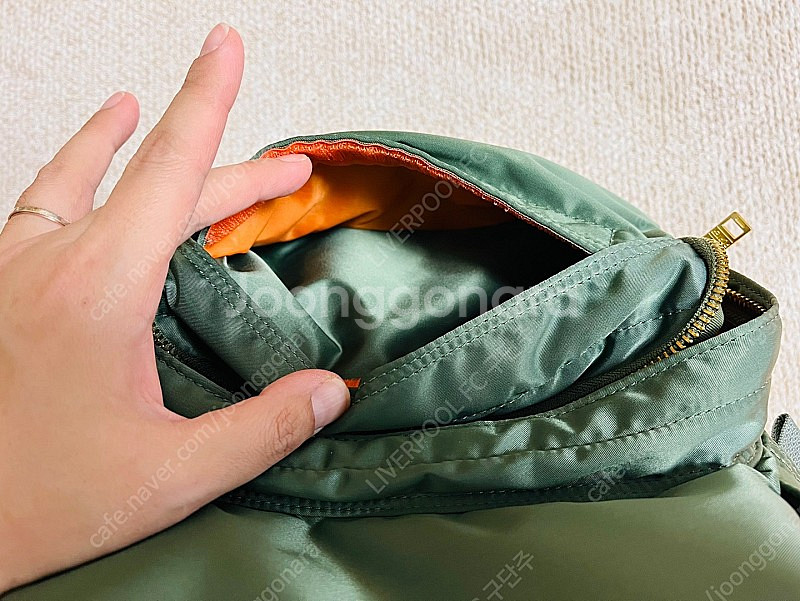 요시다포터 데이백 백팩 세이지그린 팝니다--5