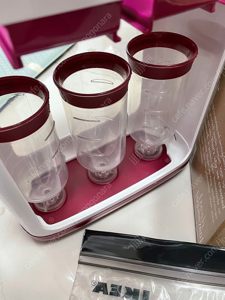 인판티노스퀴즈스테이션 아기 이유식 스무디 퓌레 죽 요구르트 용기 도시락--6