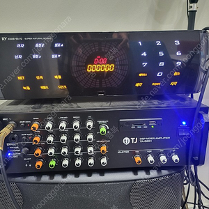 금영 노래방기기 KMS-S110 + 앰프 고급 스피커 마이크 풀세트