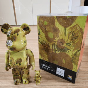 베어브릭 반고흐 해바라기 100% 400% 세트 BEARBRICK 메디콤토이 Van Gogh Museum Sunflowers