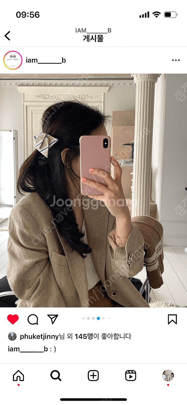러브비쥐 봉긋 리본핀 새상품(스트라이프)--3