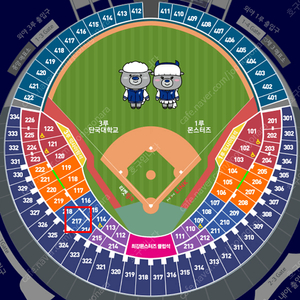 ###최강야구 vs 단국대 몬스터석(3루) 2연석 판매###