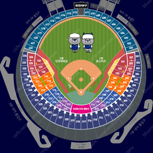 최강야구 잠실야구장 1루 몬스터즈석 1루 꿀이소리석 3루 부스터즈석 젭티석 연석
