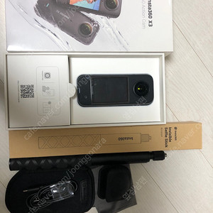 인스타360 x3 insta 360 세트키트(2회 사용)+ 64기가 메모리(미개봉)