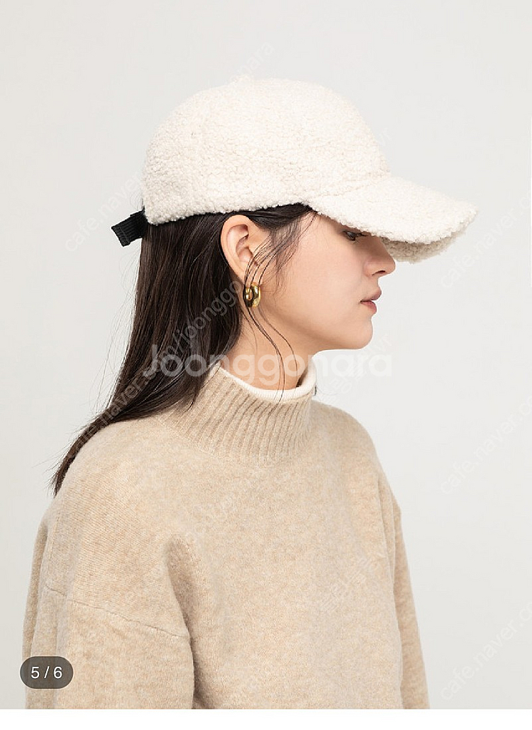 모디아티코 볼캡 (크림,블랙)--2