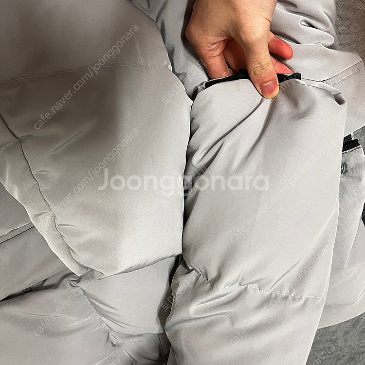[m] 집시 마스터 구스다운 숏패딩 그레이--7