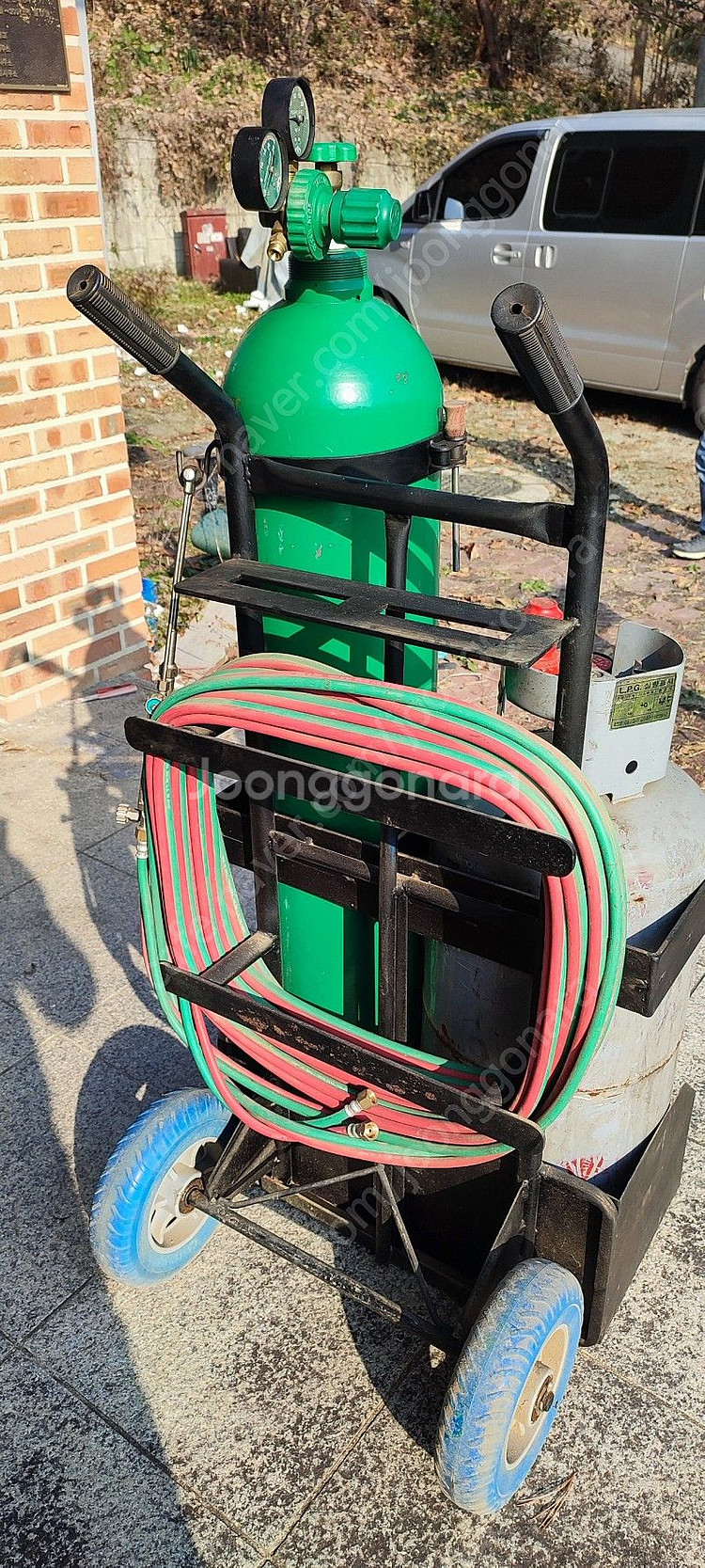 산소절단 세트 산소통 Lpg 토치 구르마--3