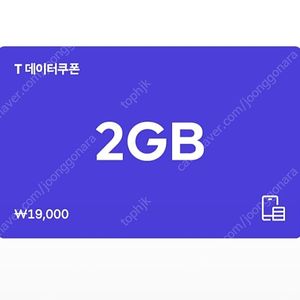 SK 데이터쿠폰 2GB