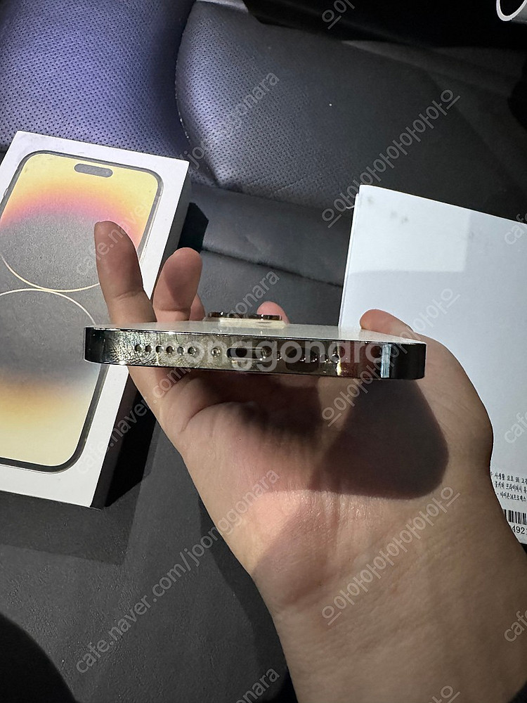 아이폰14프로맥스 128gb 골드 판매합니다.(애플케어...--4