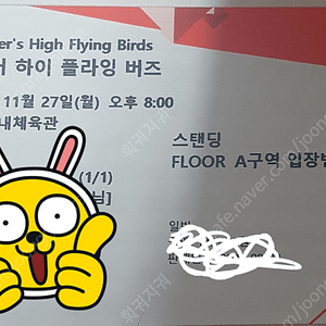 노엘 갤러거 첫날 (11/27) 스탠딩 A구역 800번대 정가양도합니다.