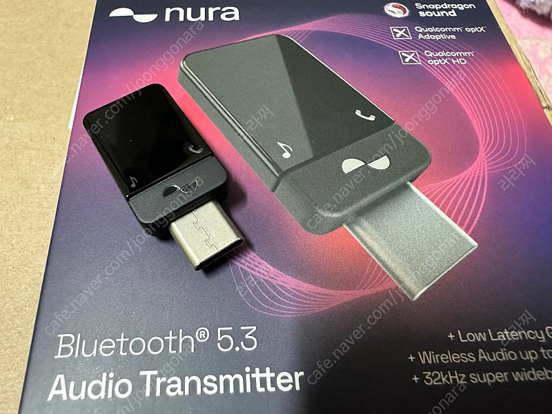 [누라 동글] Nura Bluetooth 5.3 Audio Transmitter 이미지