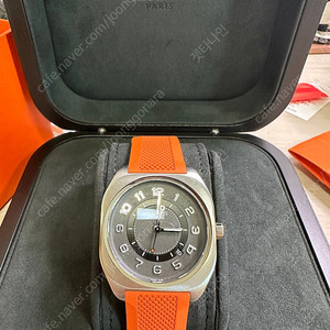 [판매] 에르메스 H08 티타늄 오렌지 러버 스트랩 + 티타늄 브레이슬릿 hermes