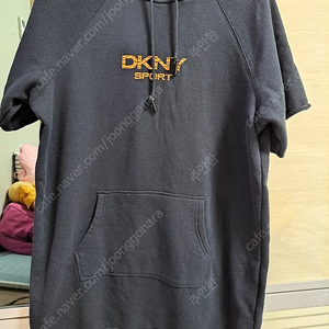 dkny 원피스 롱티 후드반팔티 후드롱티 후드원피스 S 66정도